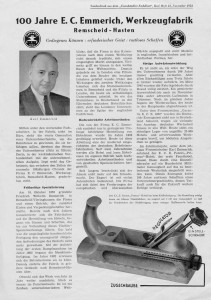 Bild Sonderdruck "Eisenhändler-Fachblatt" Heft 21, November 1952